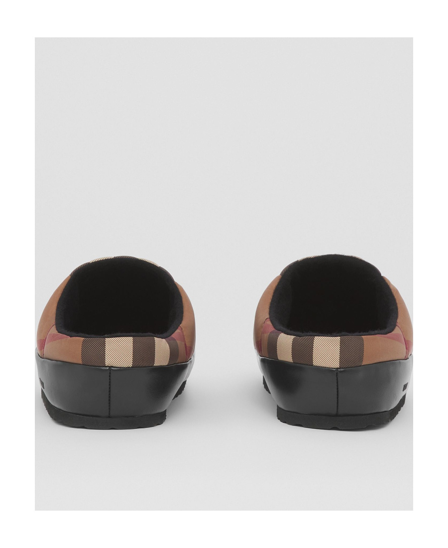 BURBERRY NORTHHAVEN CHECK-PATTERN SLIPPERS