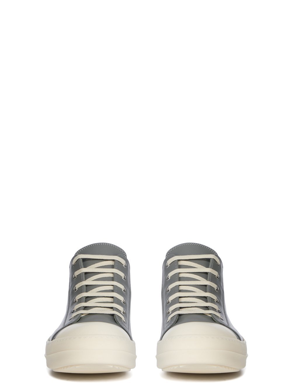 Rick Owens Round-toe Low-top Casual Shoes In Gray