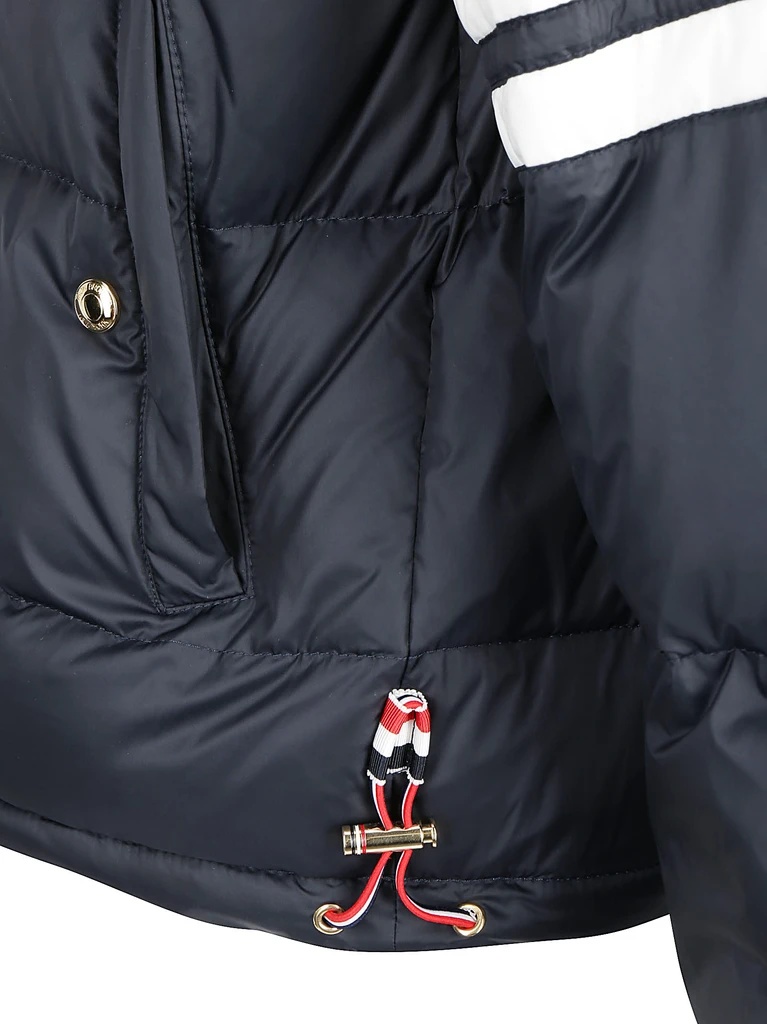 Thom Browne Navy Down Jacket In Blue