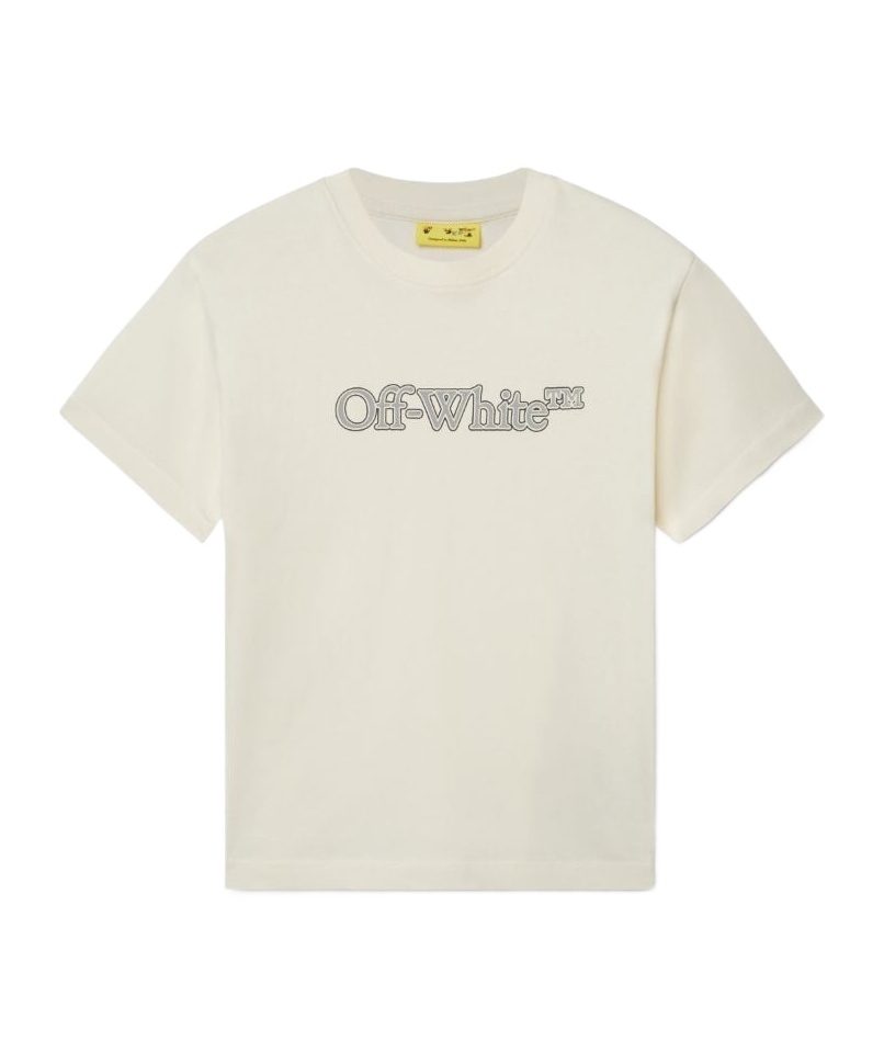 OFF-WHITE BIG BOOKISH COTTON T-SHIRT 