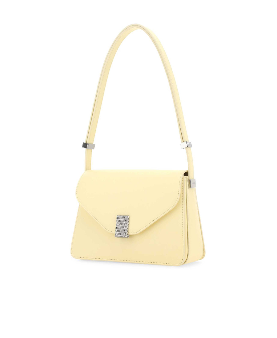 Shop Lanvin Concerto Leather Crossbody Bag In White