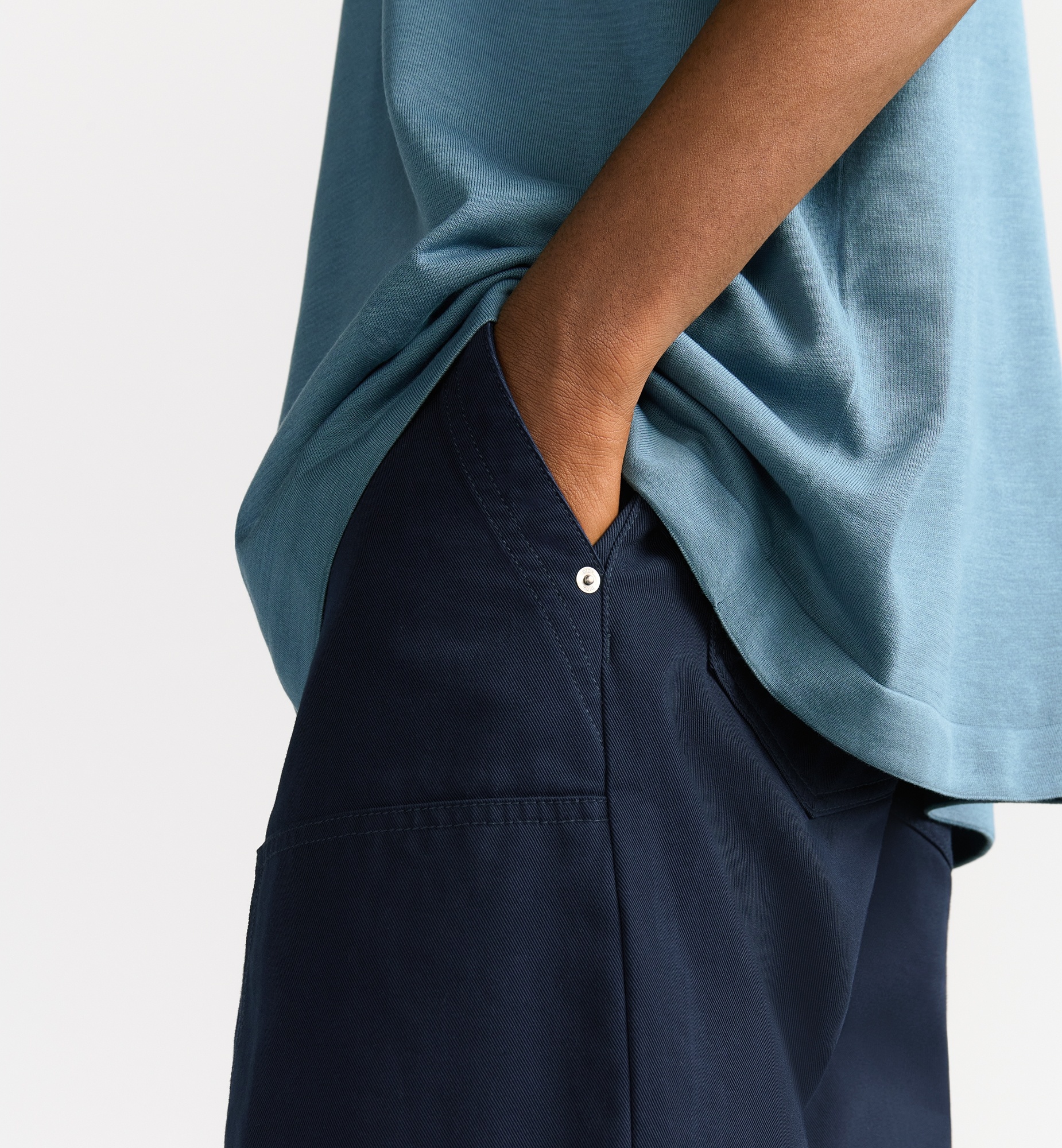 Dior Cd Icon Carpenter Jeans In Navy Blue