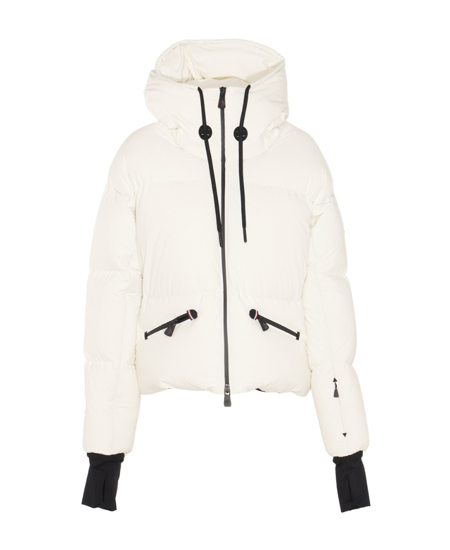Moncler Allesaz Quilted Ski Jacket In White