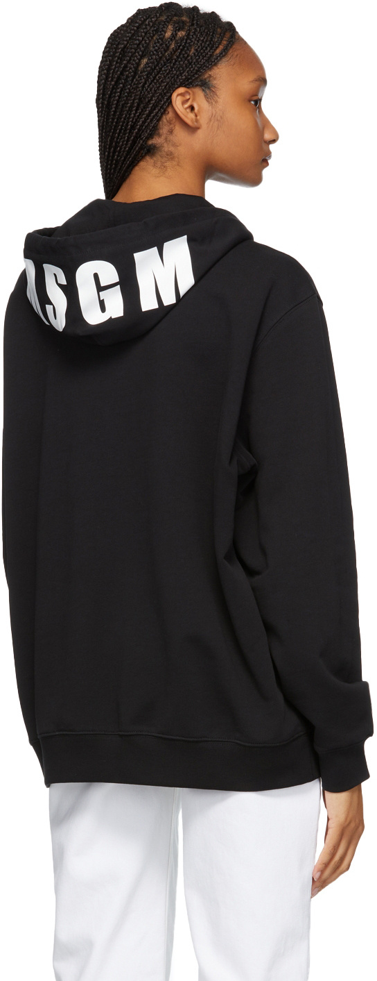 MSGM LOGO-TRIMMED HOODIE