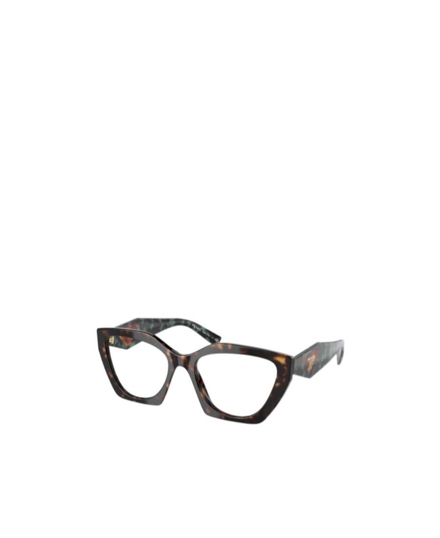Prada Womens Brown Pr 09yv Acetate Cat-eye Glasses In White