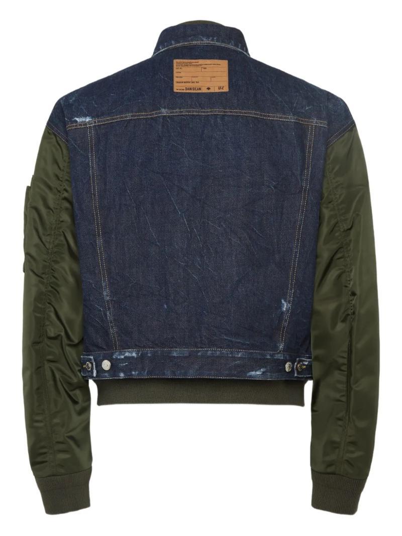 Dsquared2 Aviator Hybrid Bomber Navy Blue In Blue