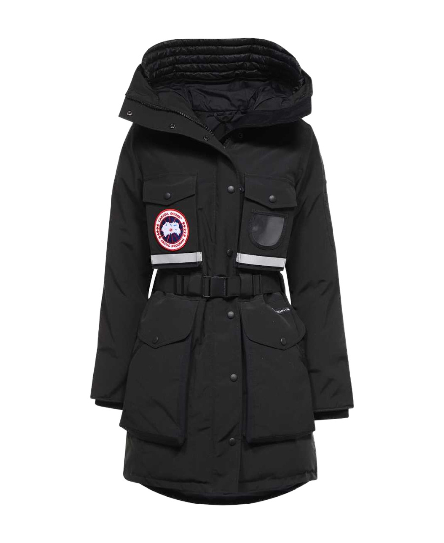 Canada Goose Hooded Parka In Black