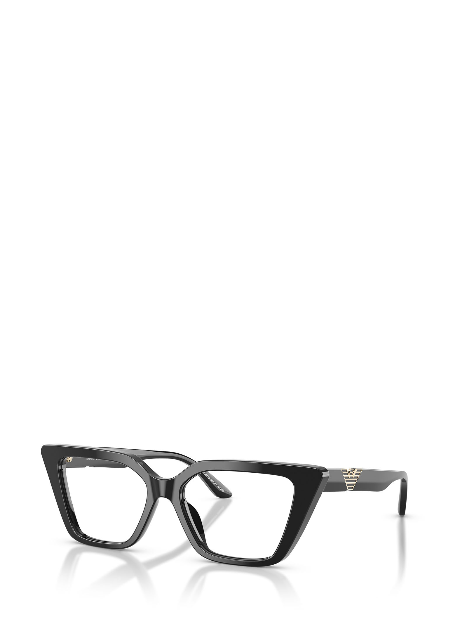 Emporio Armani Full-frame Plain Mirror In Black