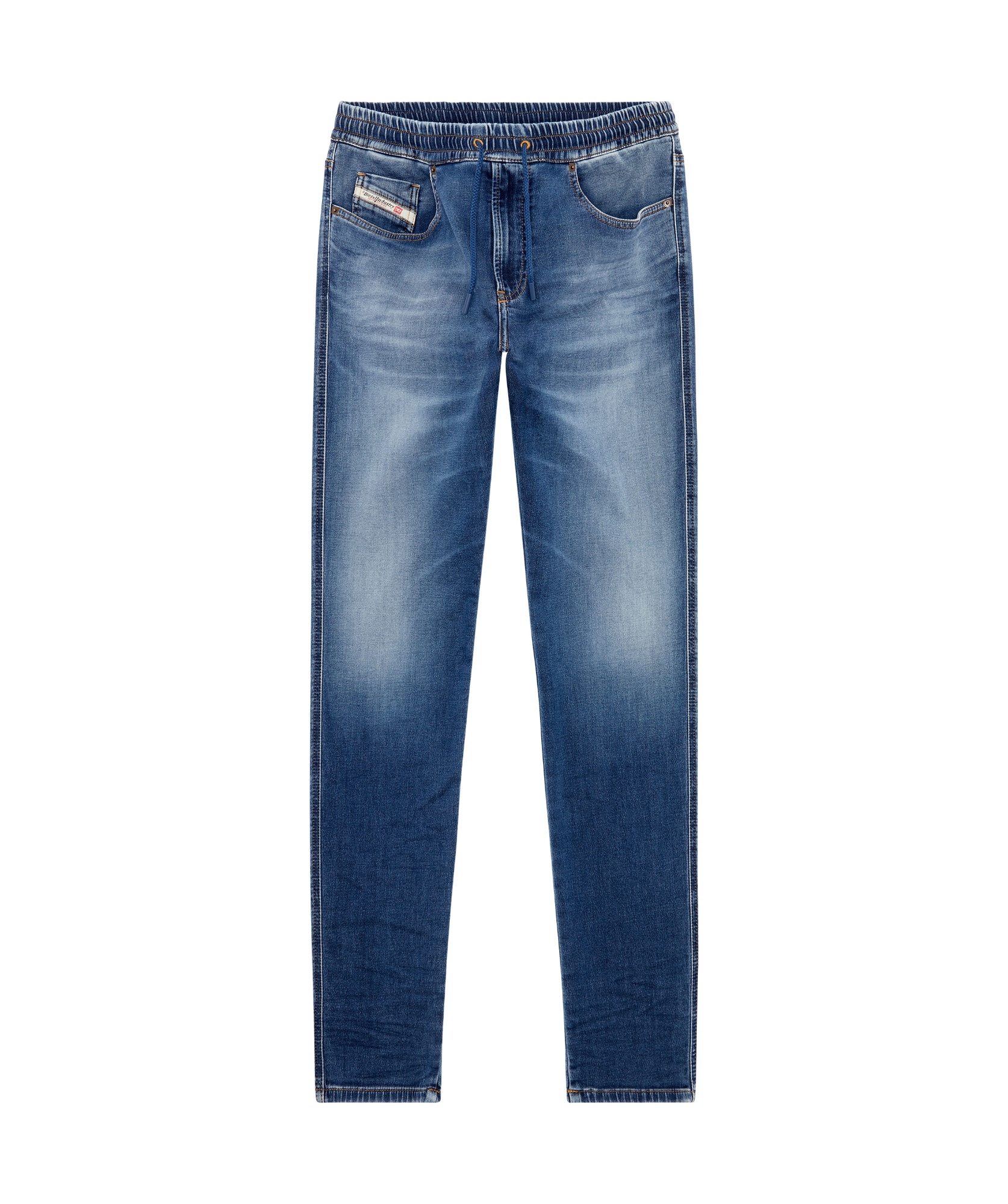 Diesel Drawstring Denim Trousers In Blue
