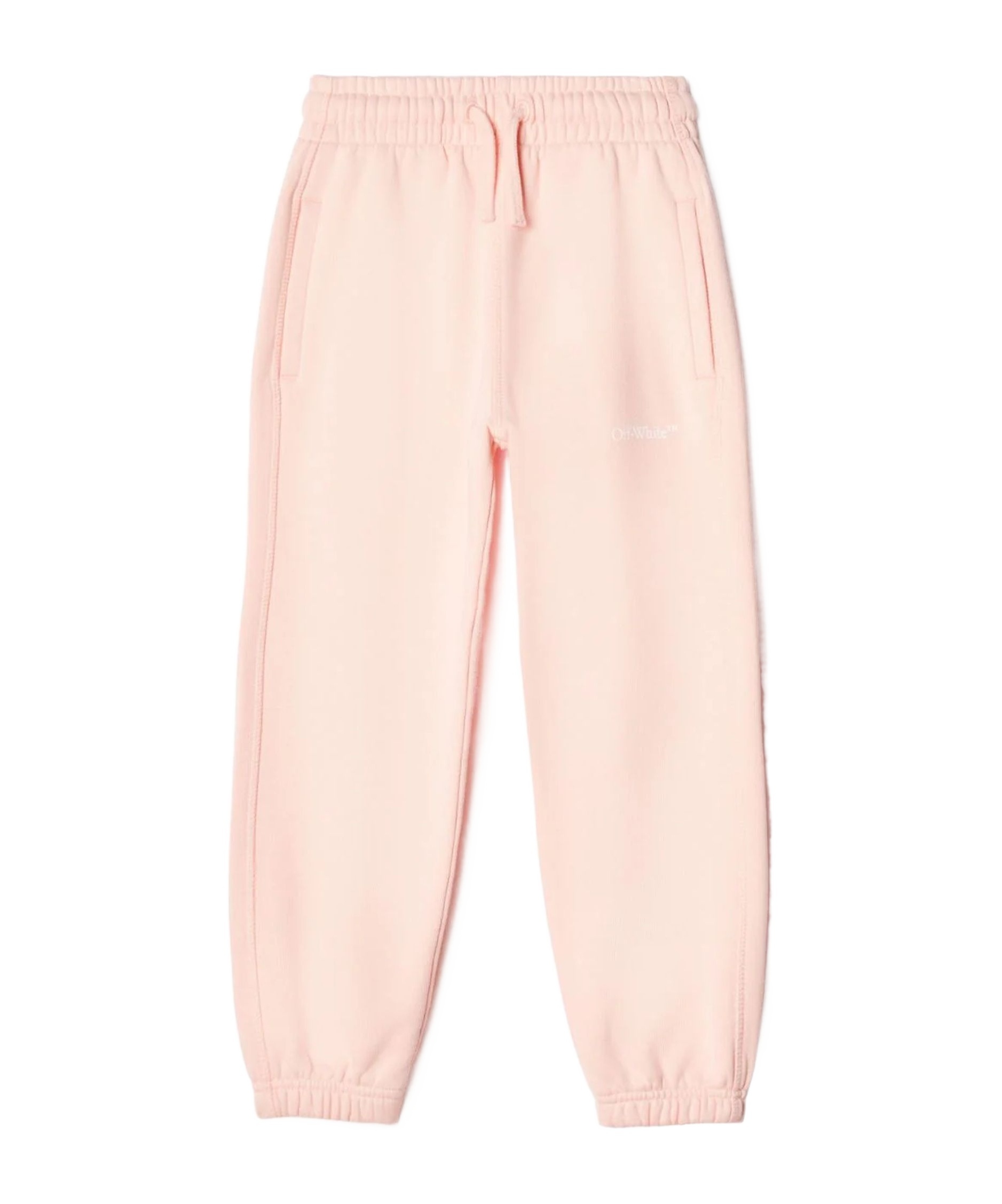 Off-white Diag-stripe Cotton Track Pants In Nude