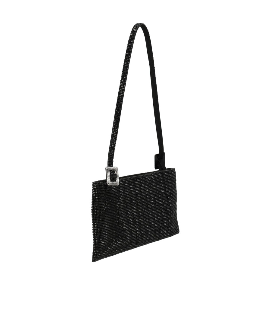 Benedetta Bruzziches Tasche Crystal-embellished Mini Bag In Black