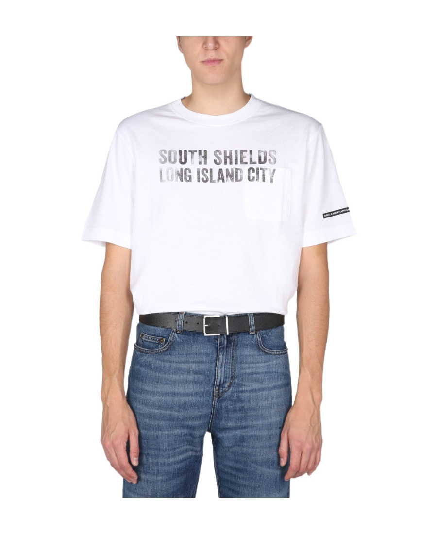 Barbour X Engineered Garments Crewneck T-shirt In White