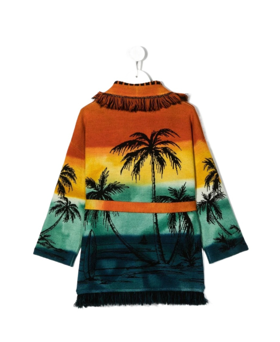 ALANUI PALM TREE PRINTED CARDIGAN