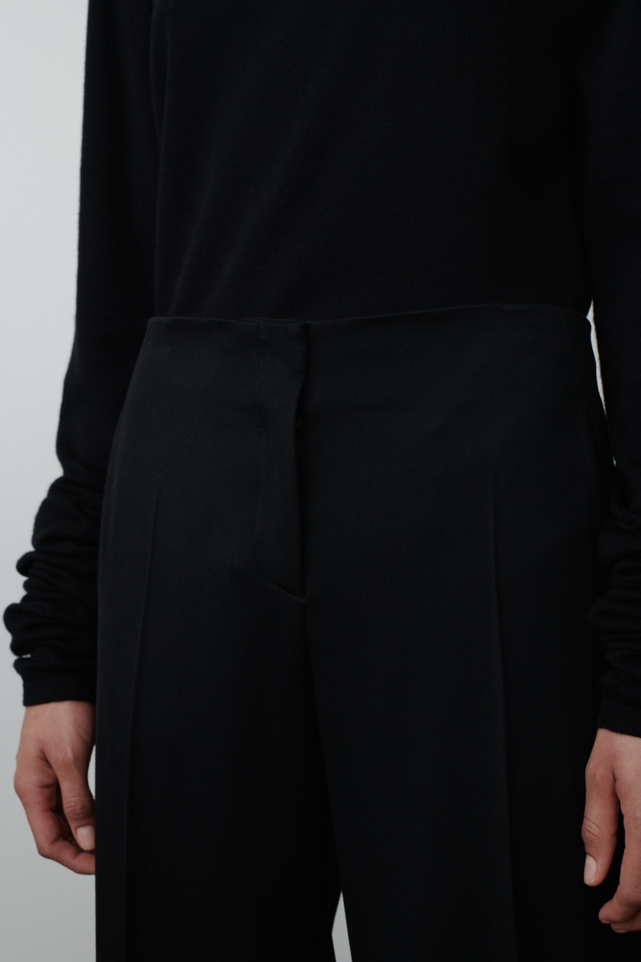 The Row Wide-leg Casual Pants In Black