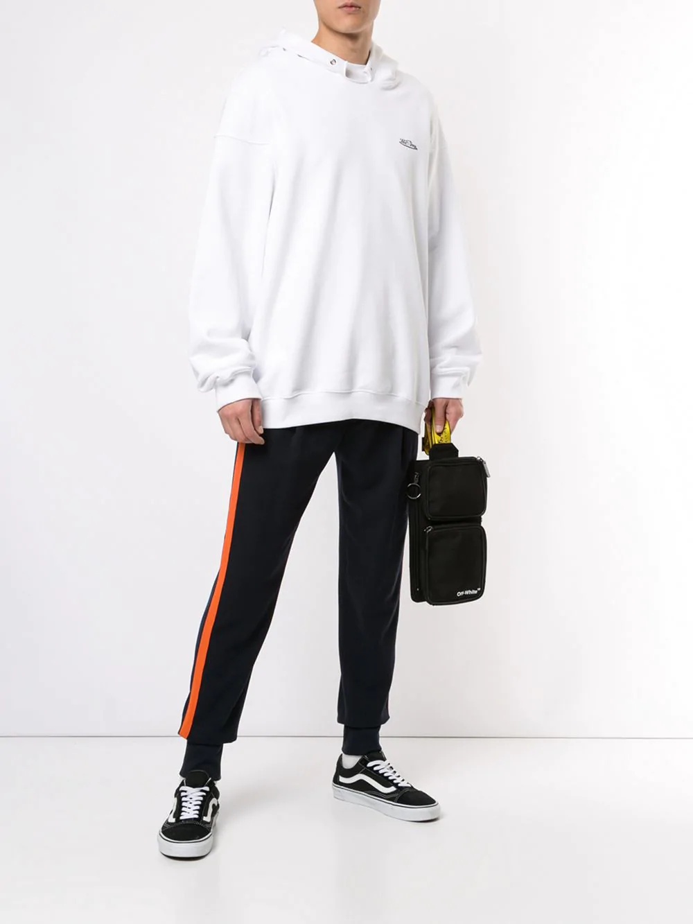 We11 Done Hooded Hoodie In White