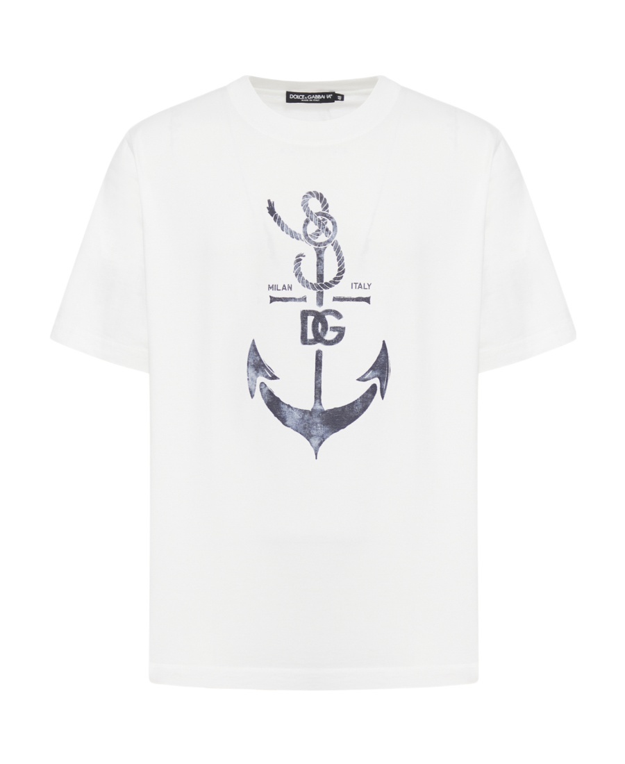 DOLCE & GABBANA DOLCE  GABBANA MOTIF PRINTED JERSEY T-SHIRT