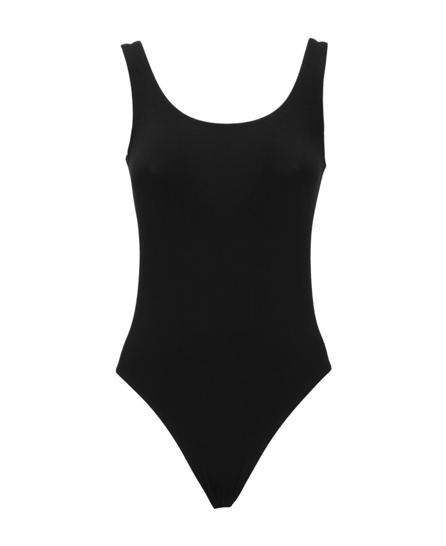Wolford Black Black Scoop Neck Bodysuit In Black