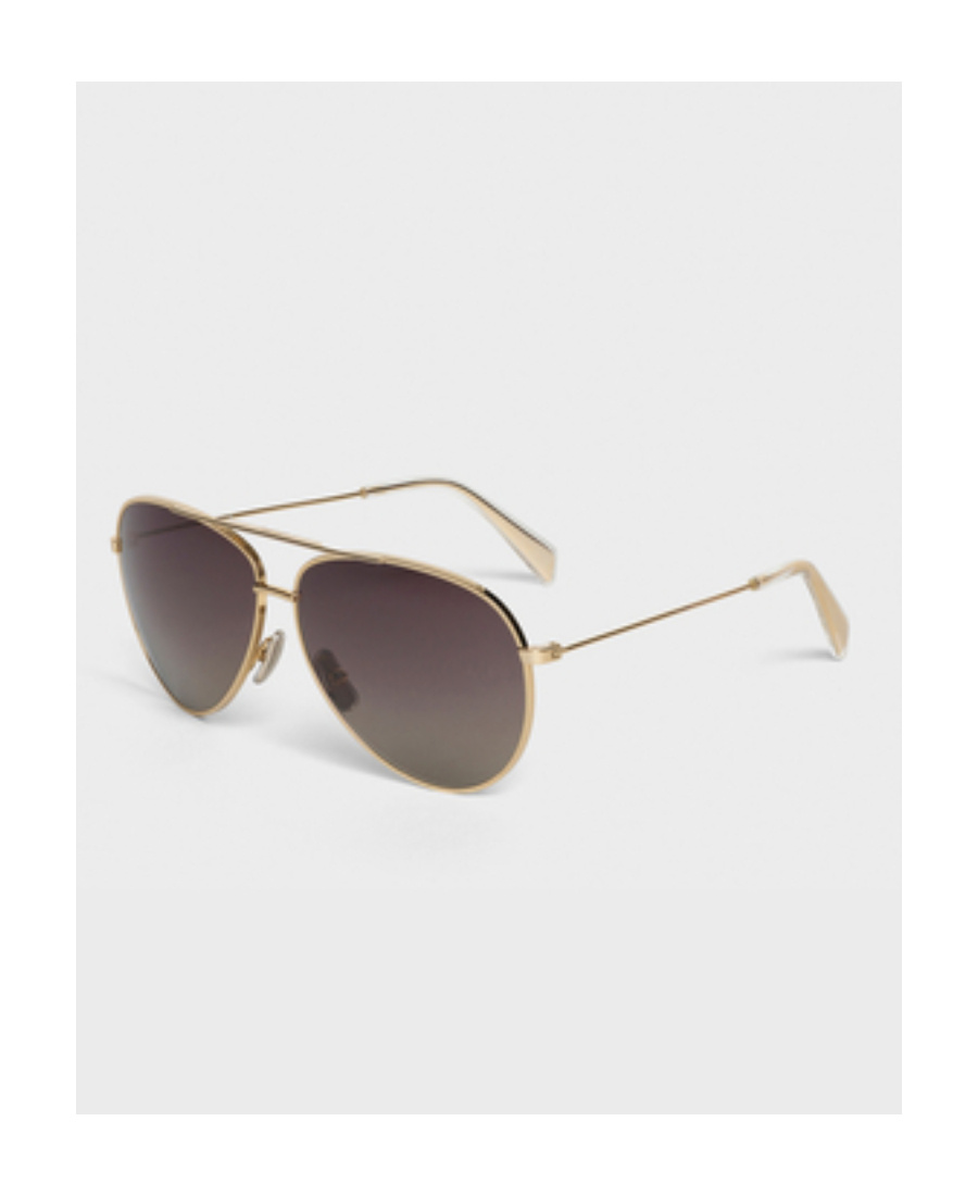 Celine 01 Metal Frame Sunglasses In Nude