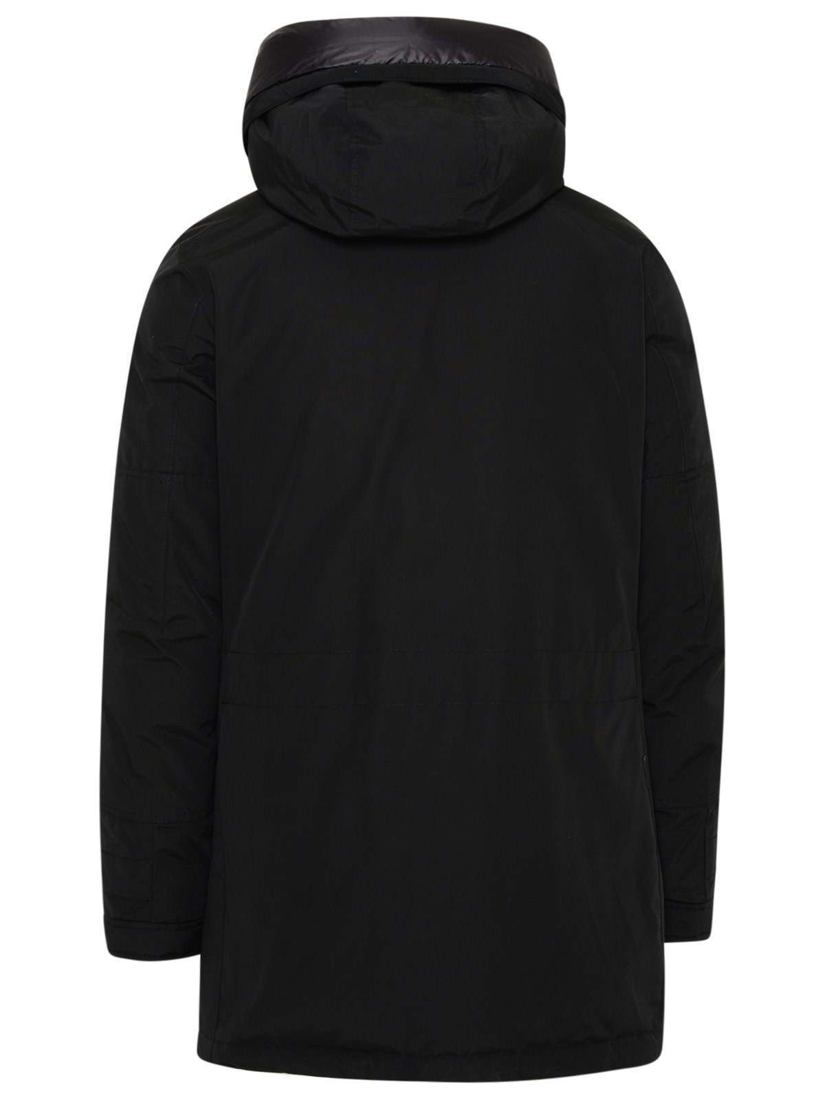Woolrich Polar High Collar Parka In Black