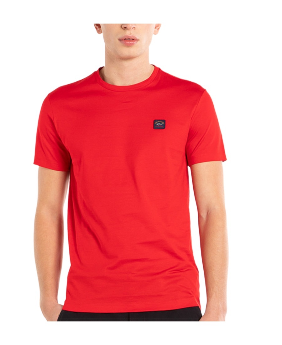 Paul & Shark Round-necked T-shirt In Red