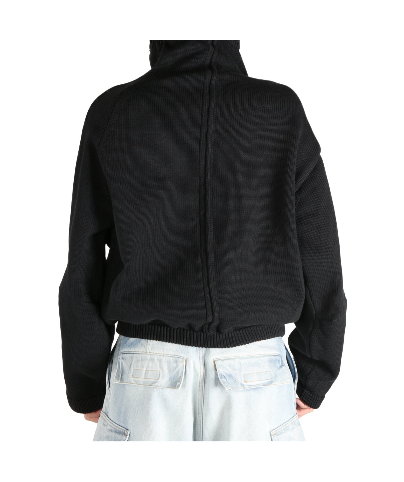 Dries Van Noten Metro Asymmetric Zip Cardigan In Black