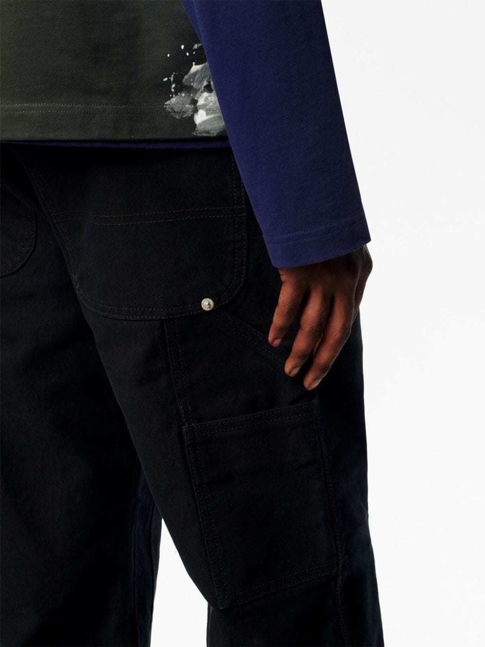 Heron Preston Carpenter Straight-leg Jeans In Black