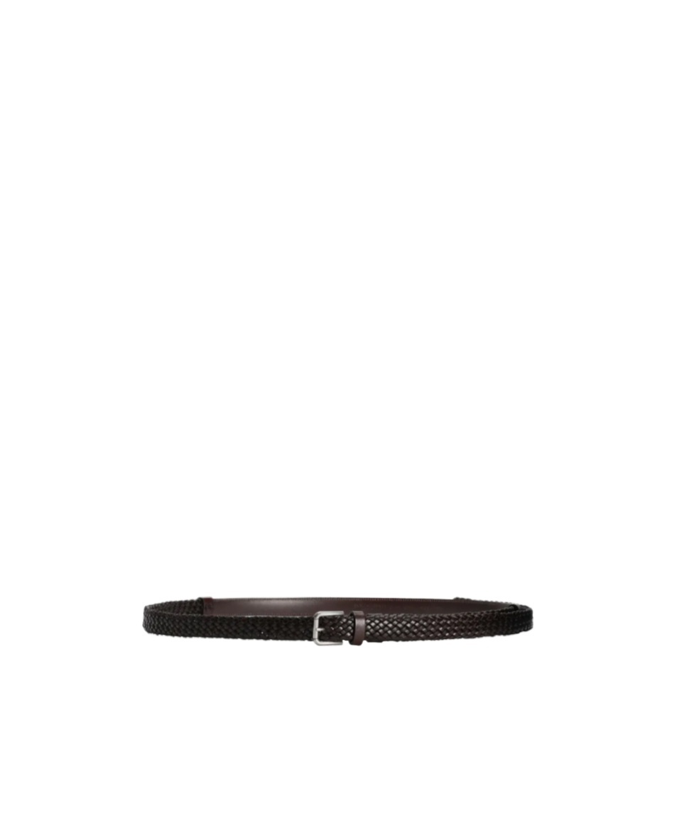Dolce & Gabbana Interwoven Belt In Black