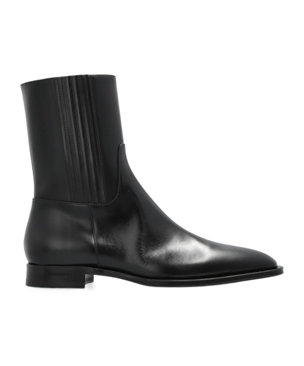 Dsquared2 Glam Punk Ankle Boots In Black