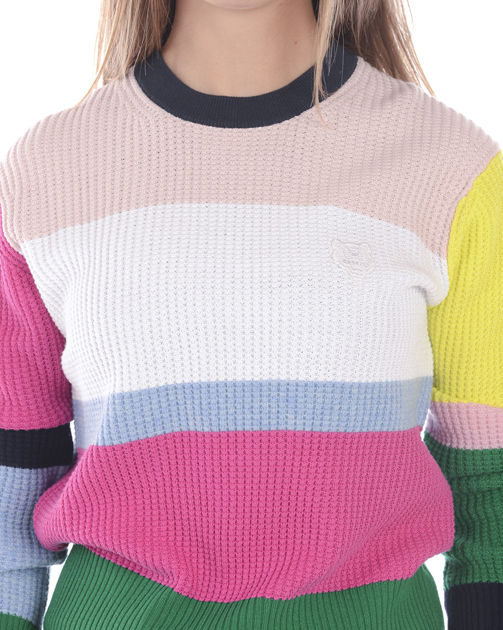 Kenzo Spliced Pullover In Multicolor