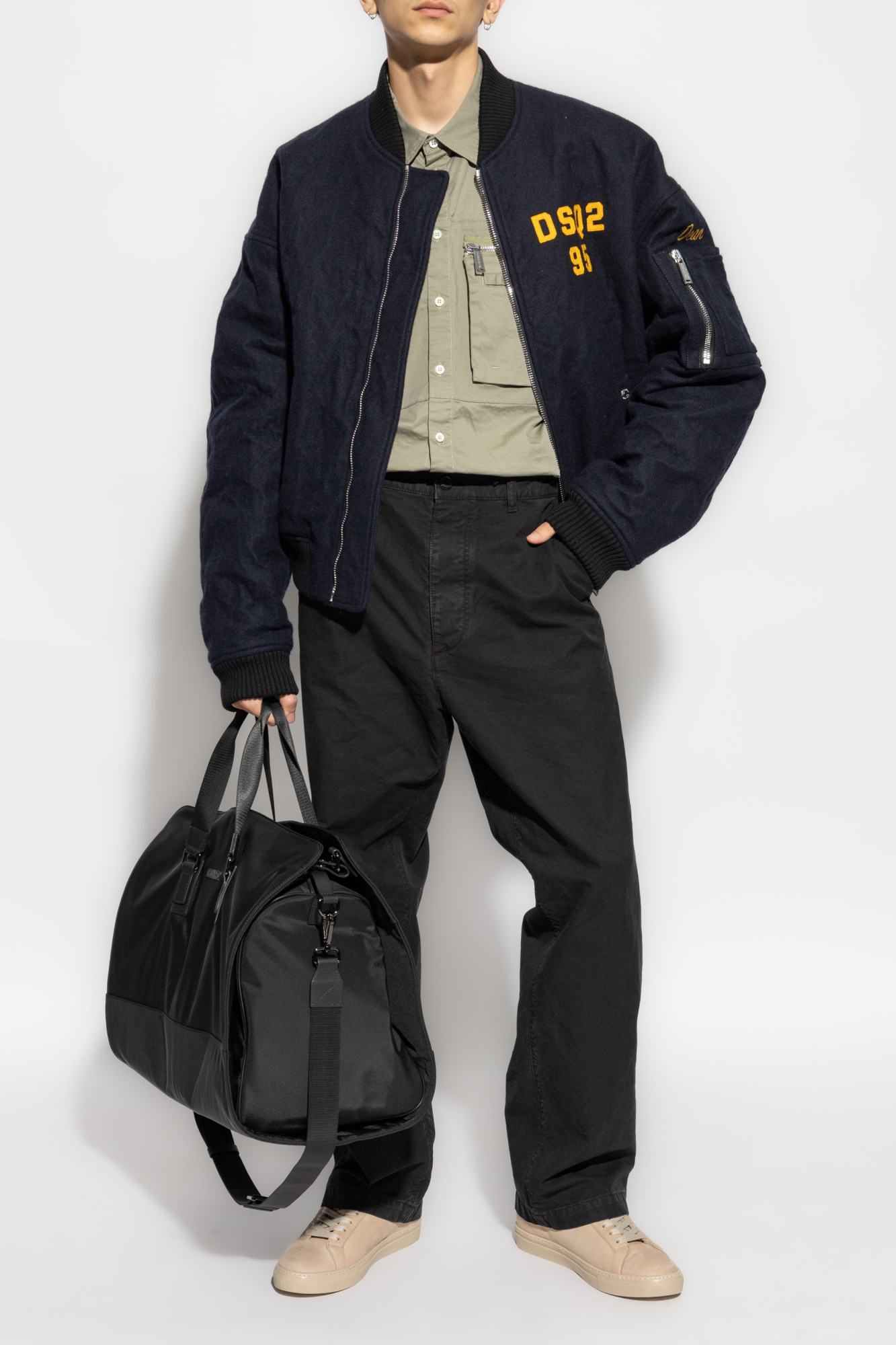 DSQUARED2 ICON-PRINT TROUSERS