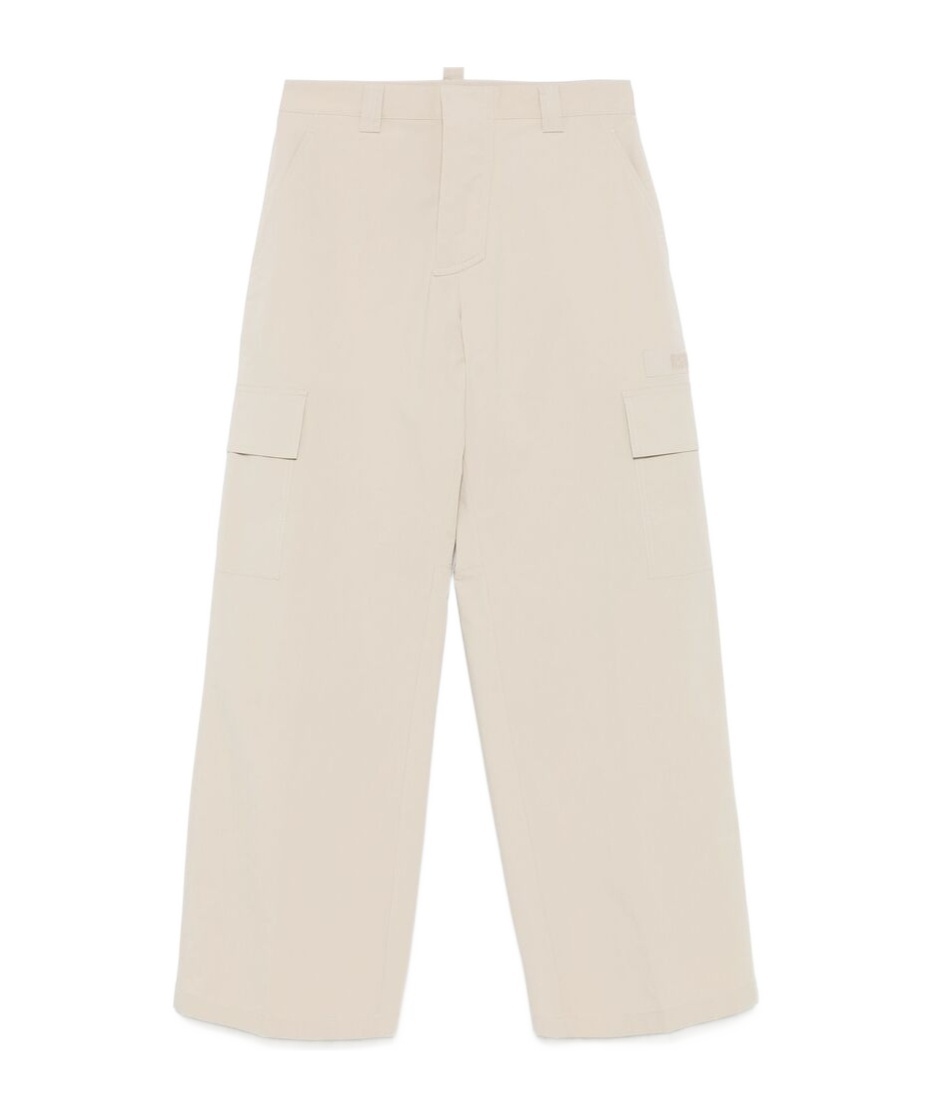 Dsquared2 Cargo Trousers In Nude