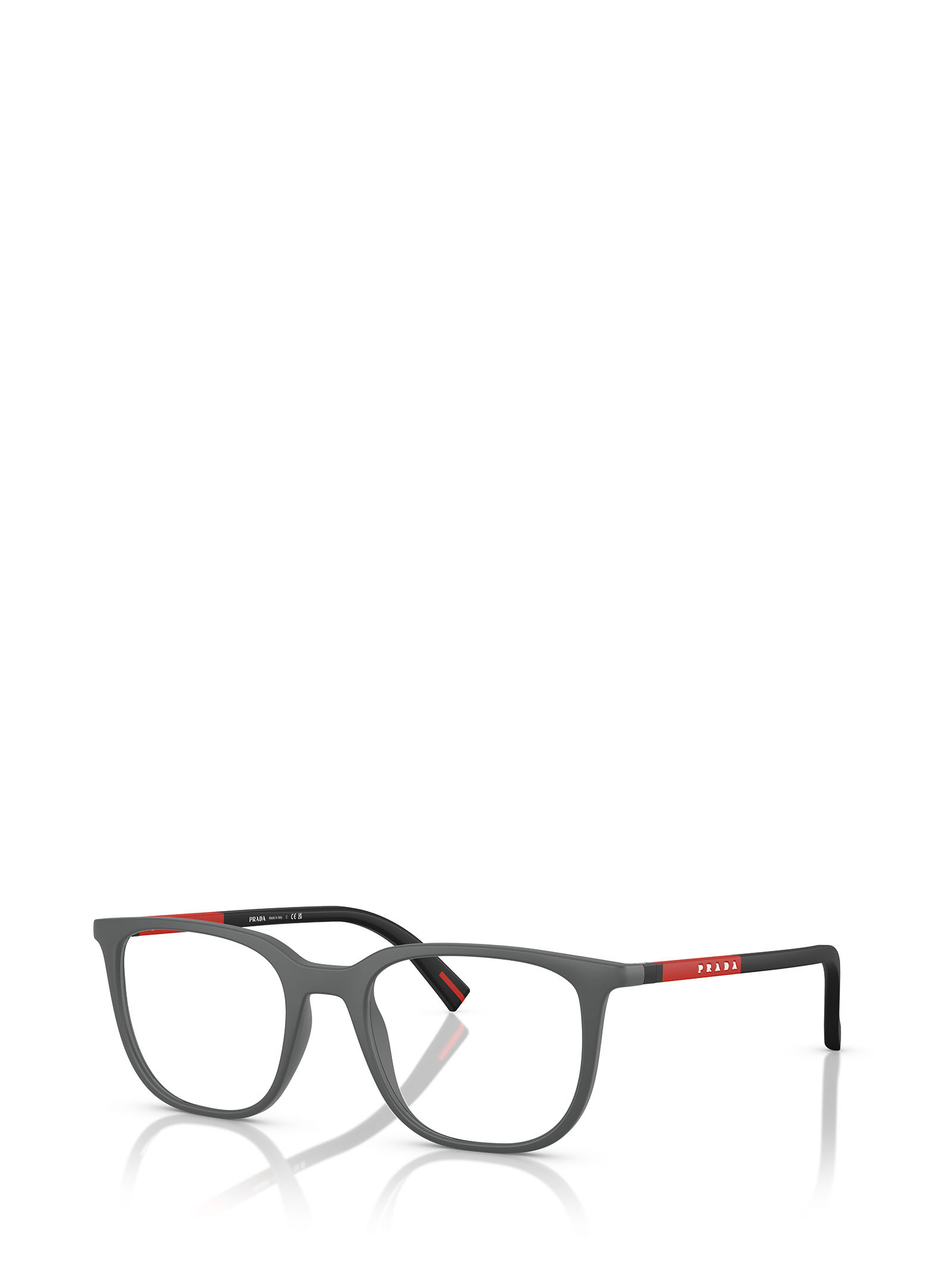 Prada Eyewear Square Frame Glasses In Gray