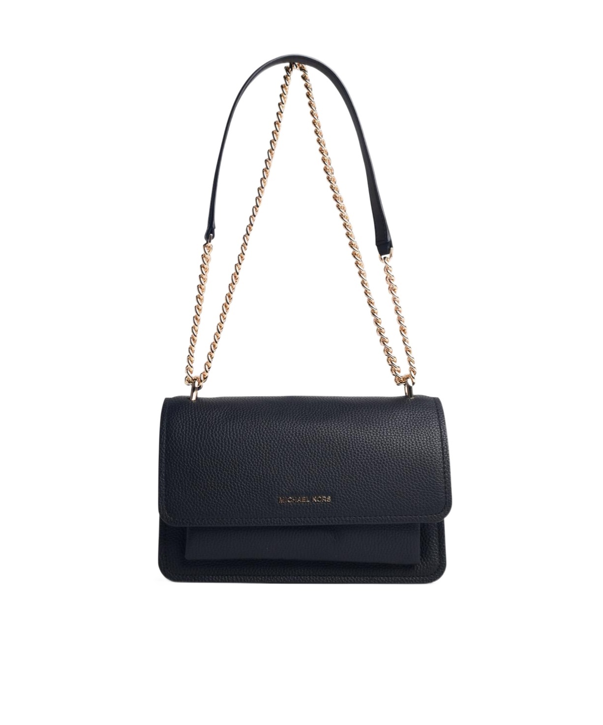 Michael Michael Kors 'laclaire' Black Leather Crossbody Bag In Black