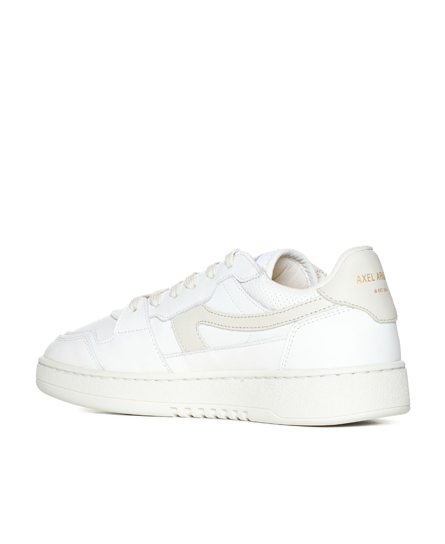 Axel Arigato Dice Stripe Leather Sneakers In White