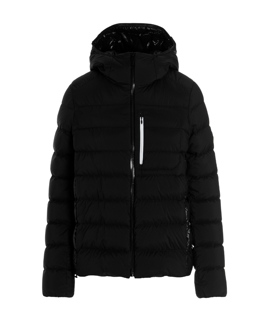Moncler Black Filled Down Jacket In Black