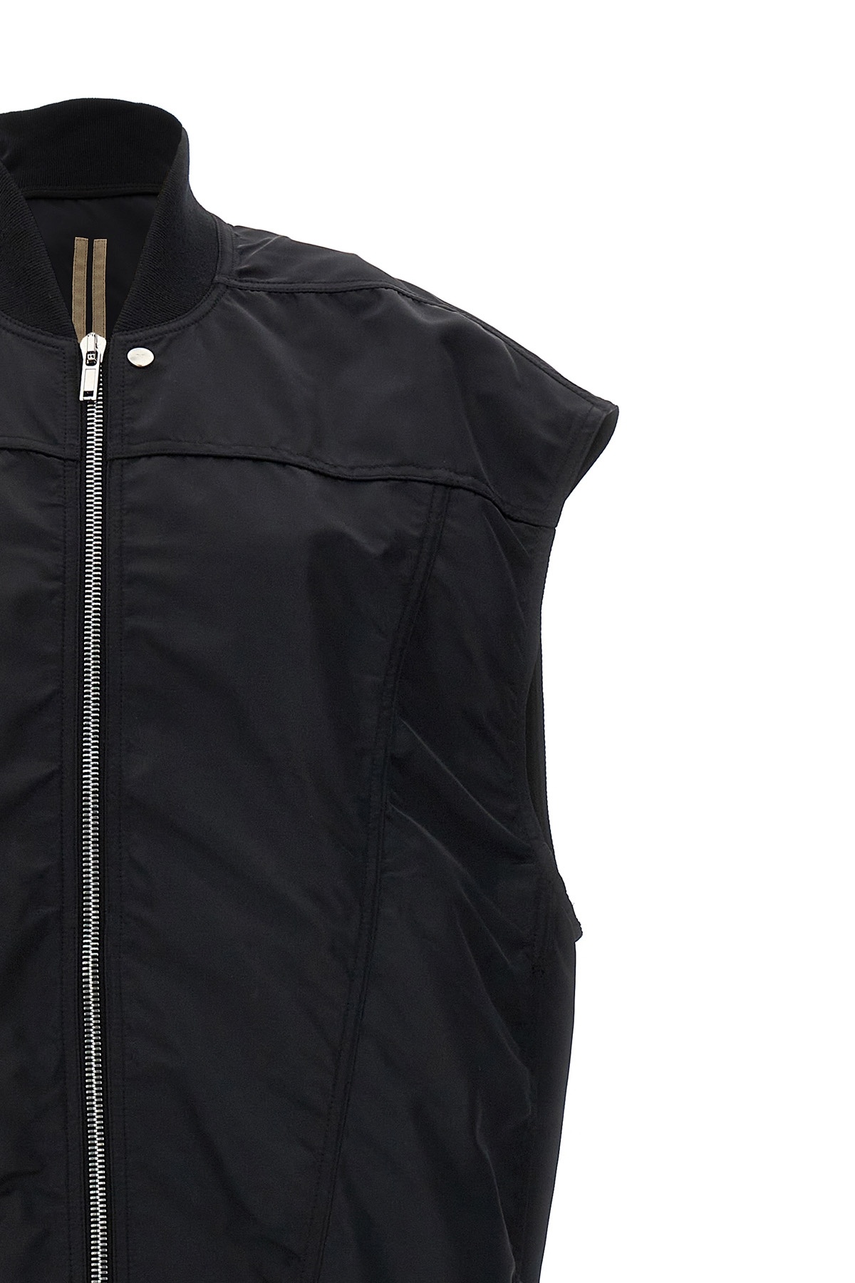 Rick Owens Drkshdw Jumbo Flight Zip-up Vest In Black