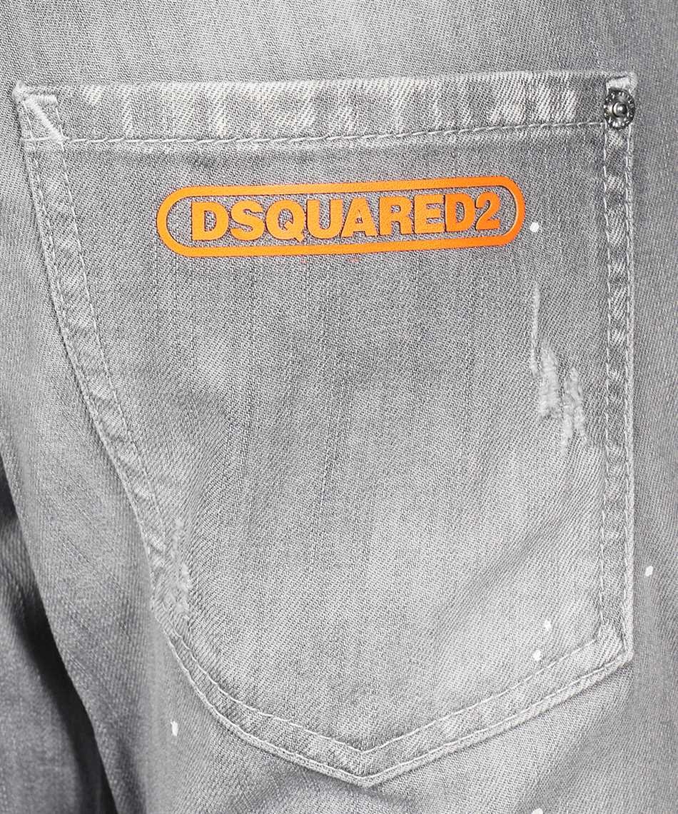 Dsquared2 Logo Details Jeans In Gray