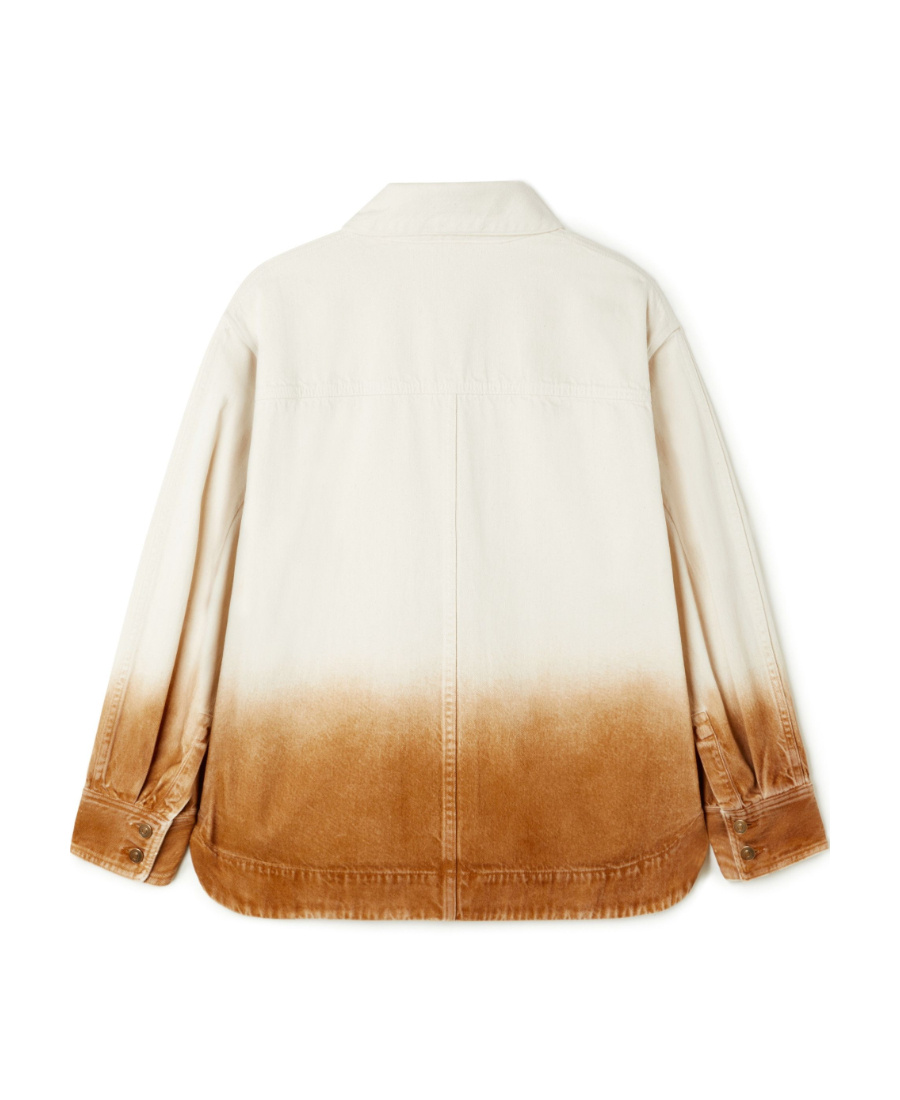 Alanui Bright Hues Cotton Twill Overshirt In White