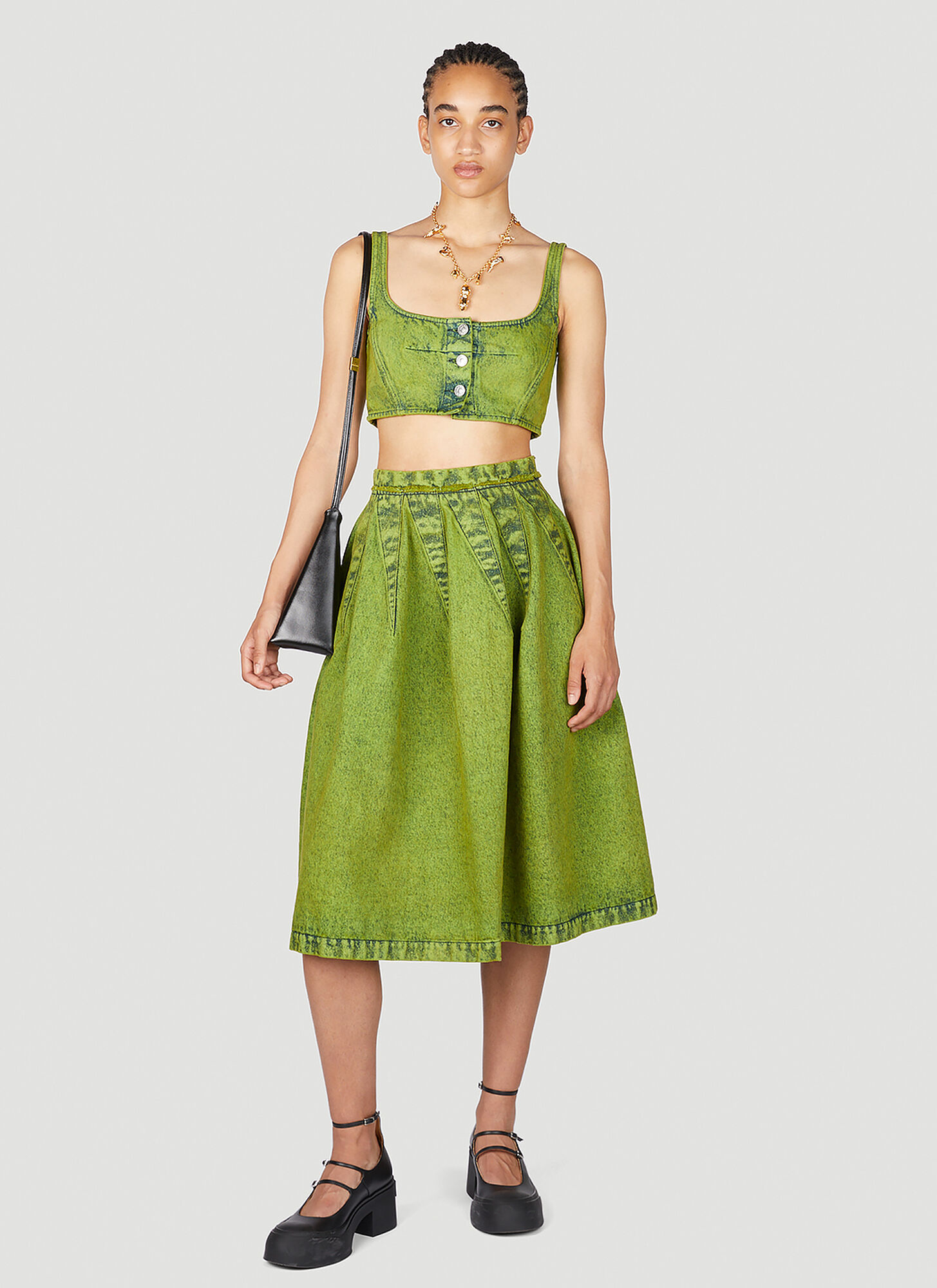 Marni Woman Top Green Size 2 Cotton In Green