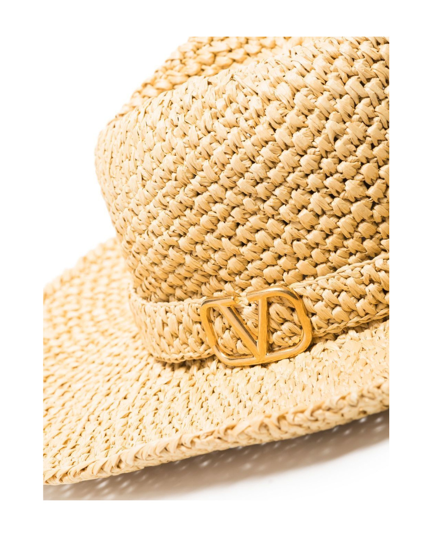 Valentino Vlogo Signature Sun Hat In Nude