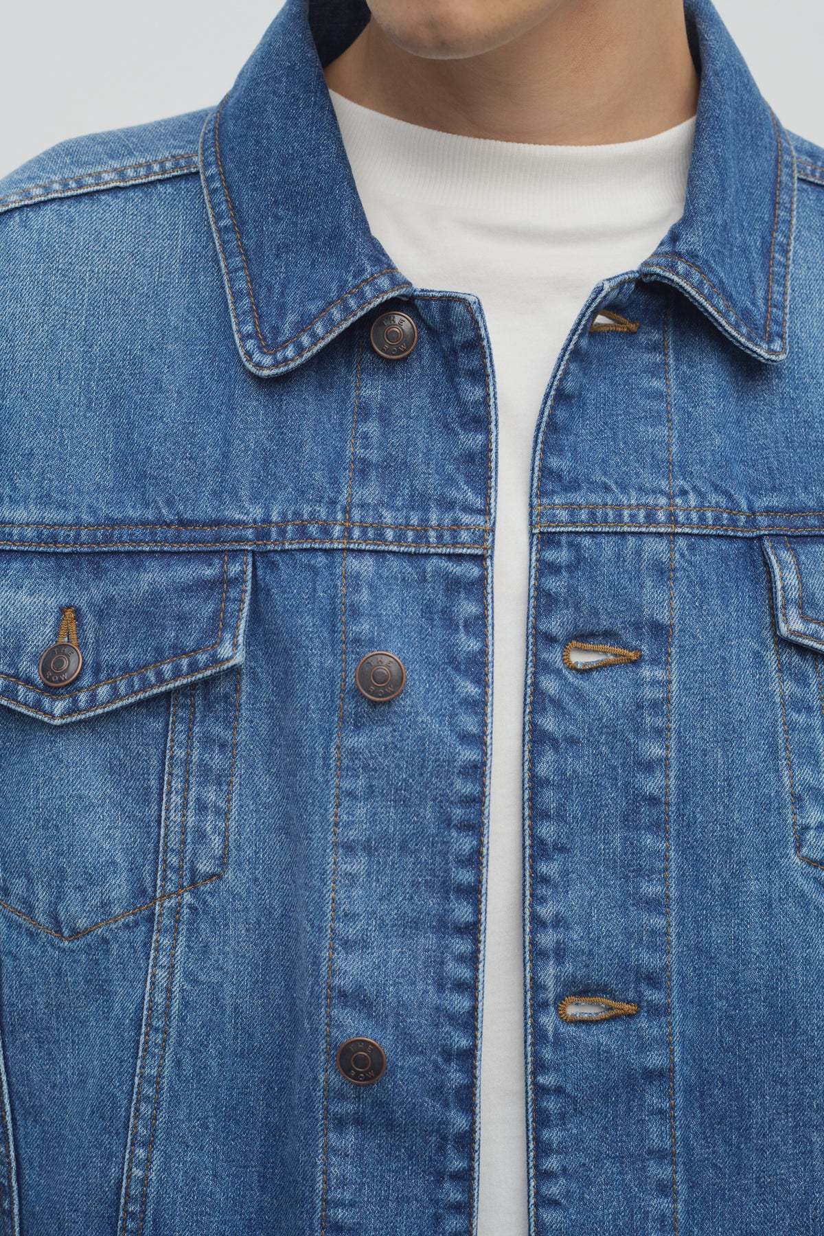 The Row Blue Seb Denim Jacket In Blue