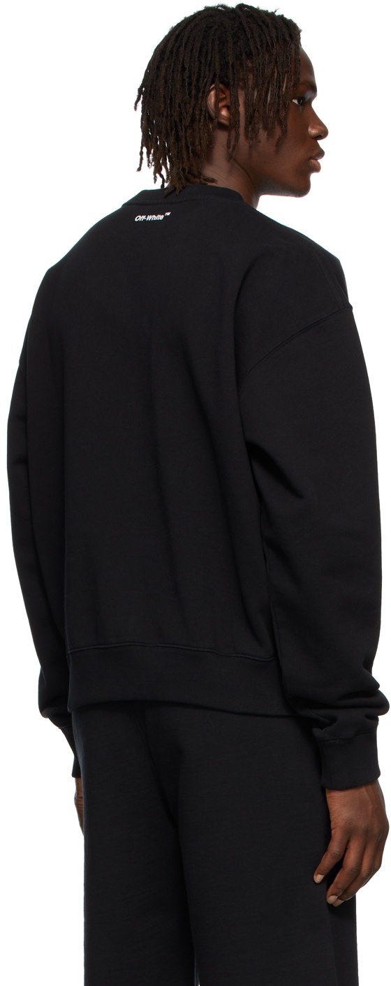 Off-white Monalisa Over Crew-neck Sweatshirt In Black