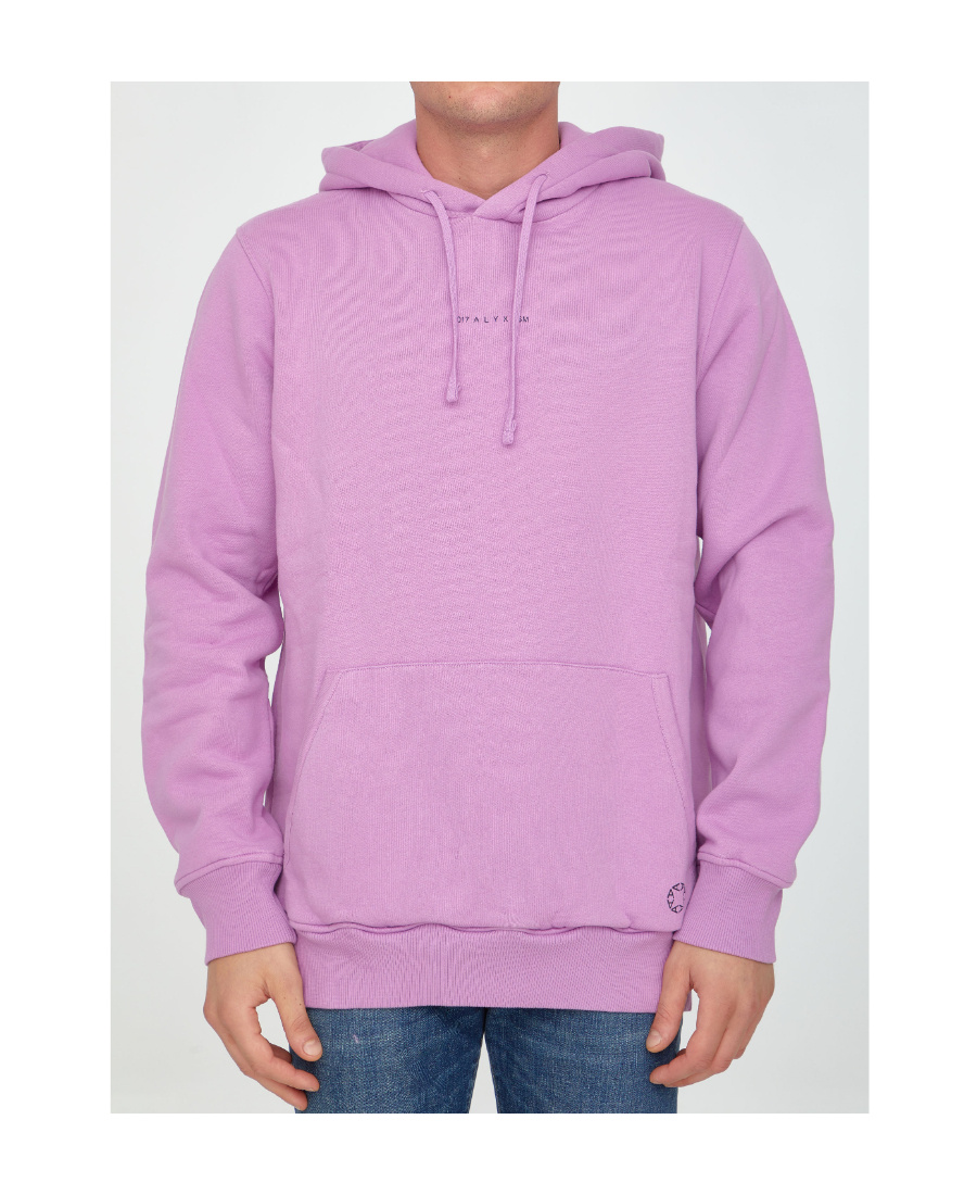 Alyx Graffiti-print Drawstring Hoodie In Pink
