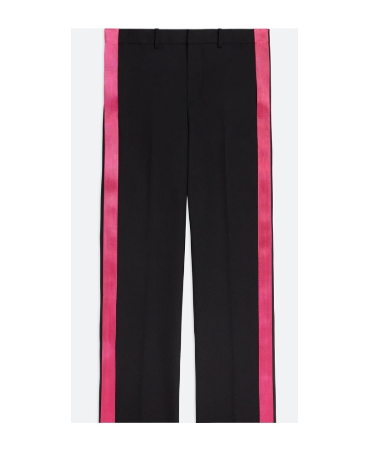 Helmut Lang Wool Belt Ring Casual Pants In Black