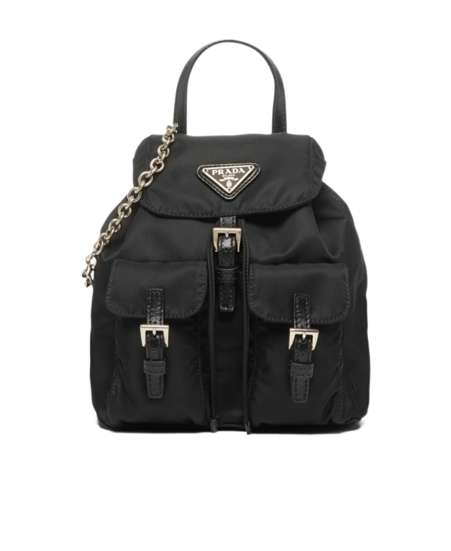 Prada Re-nylon Mini Backpack In Black