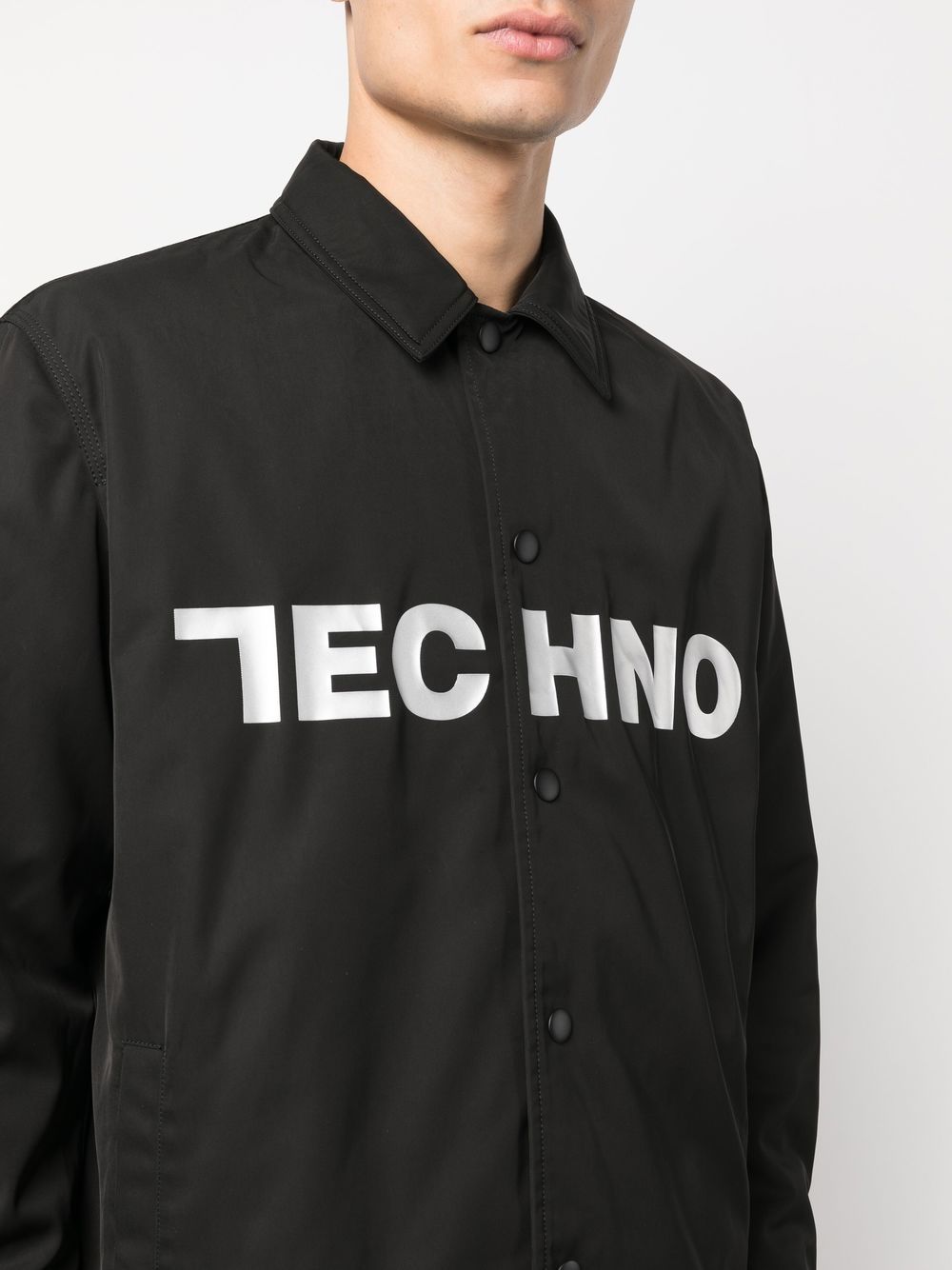 Alyx Long-sleeved Shirt-style Casual Jacket In Black