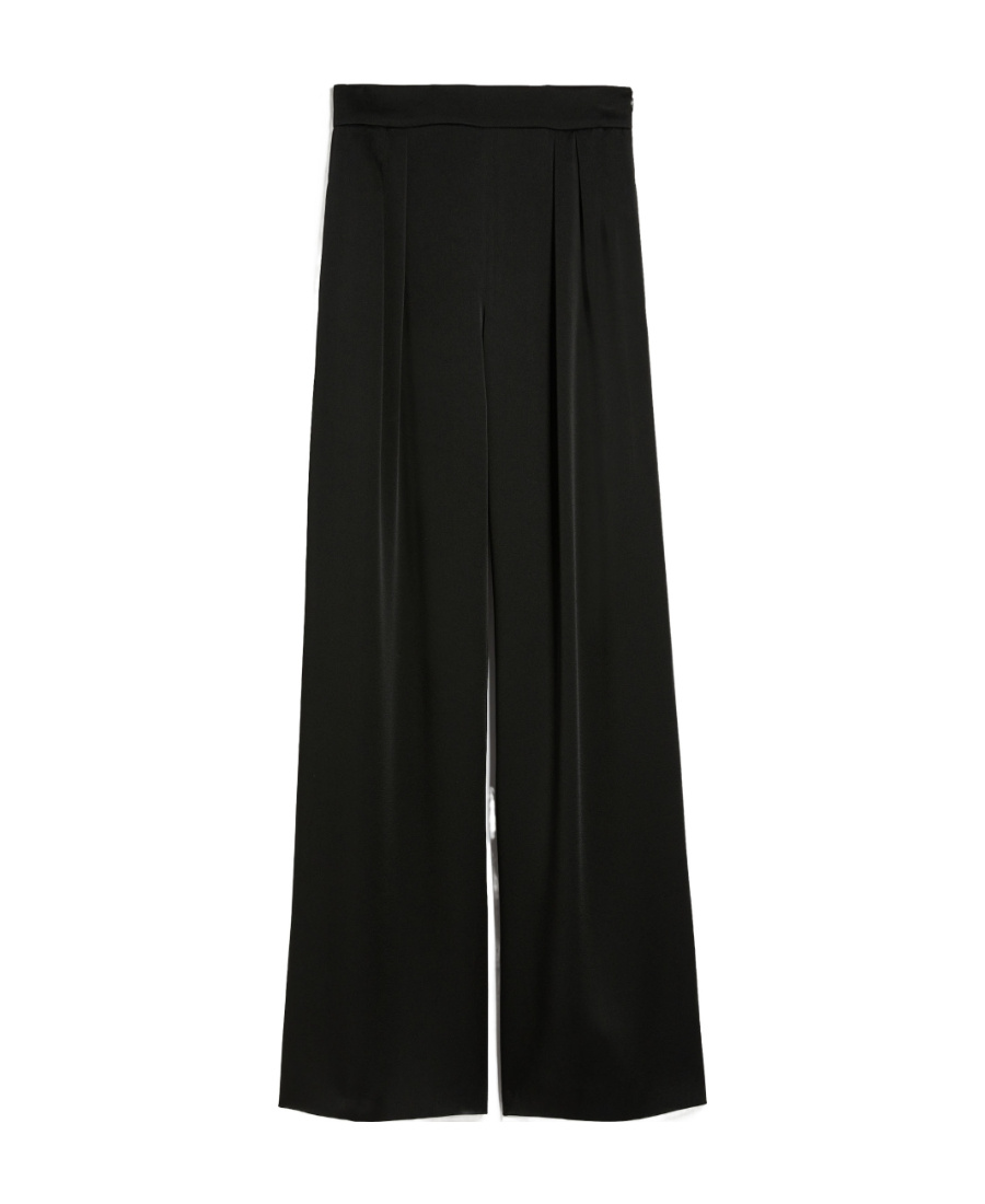 Max Mara Wide-legged Casual Pants In Black