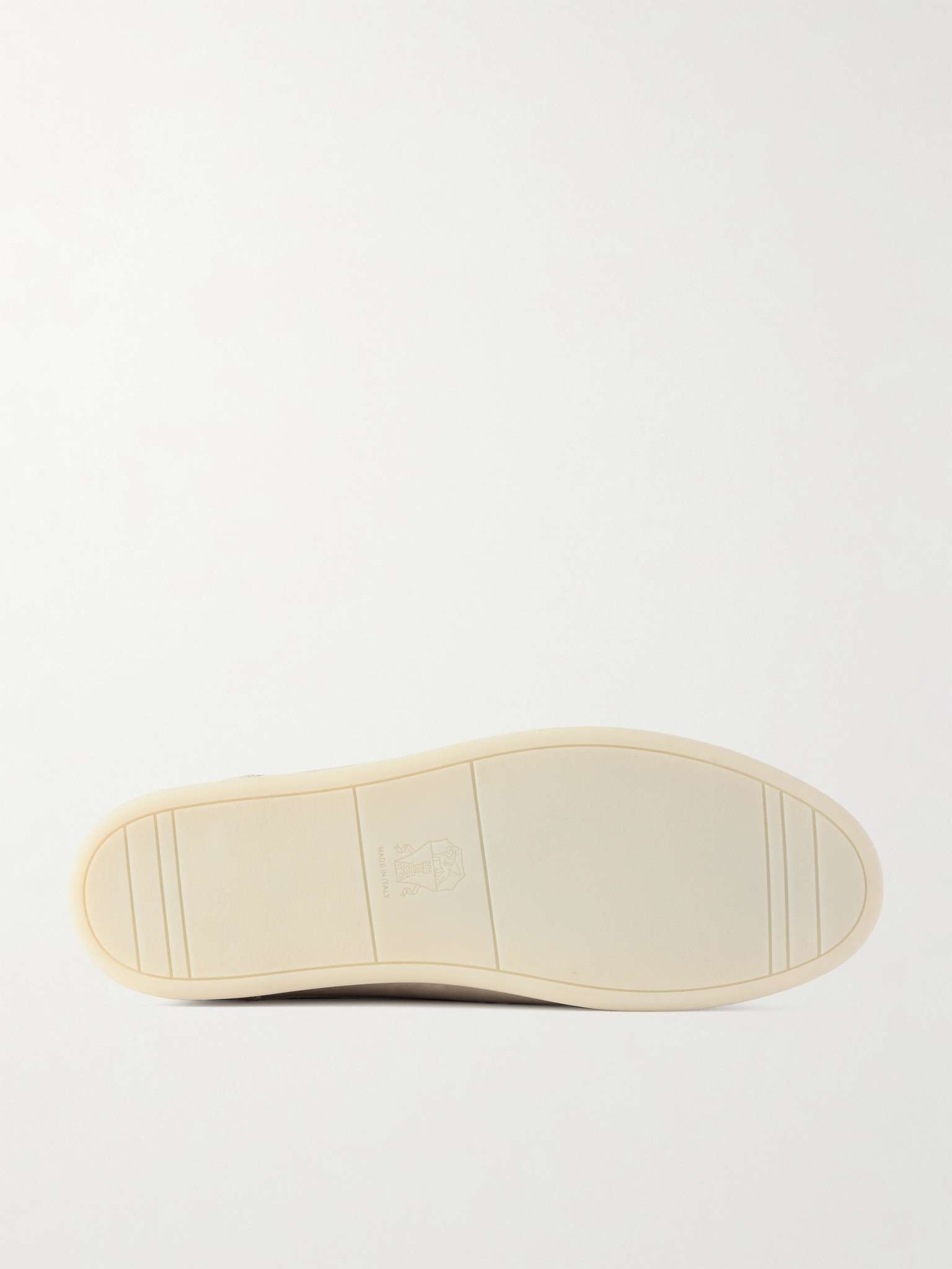 Brunello Cucinelli Lace Up Sneakers In Gold