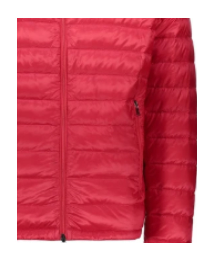Paul & Shark Hooded Quilted Down Jacket In Red