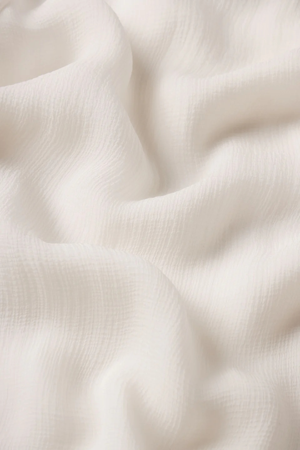 Frame Scarf Collar Top In White